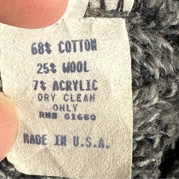 Vintage 525 heavyweight, chunky knit turtleneck sweater, fisherman, size M/L - Picture 9 of 11